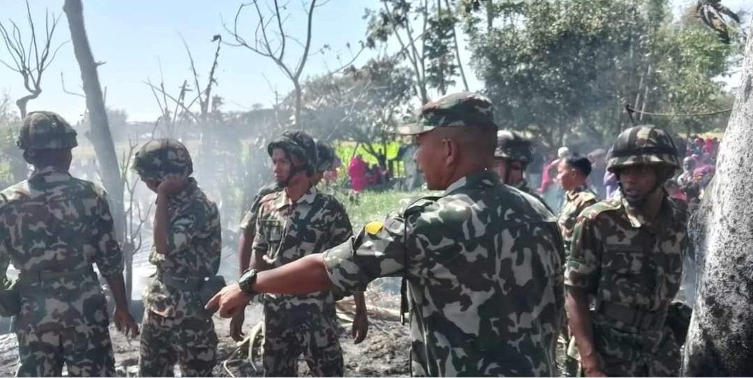 मोरङको धनपालथानमा आगलागी हुँदा २ बच्चाको मृत्यु