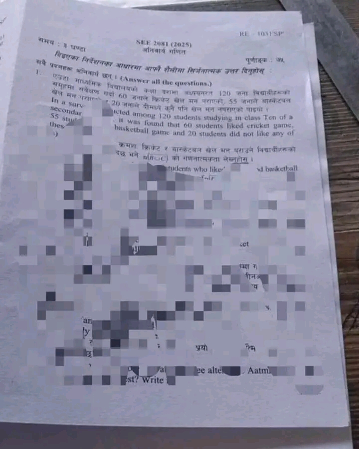 अछाममा SEE को गणित परीक्षा सुरु भएको आधा घण्टामै प्रश्नपत्र बाहिरियो