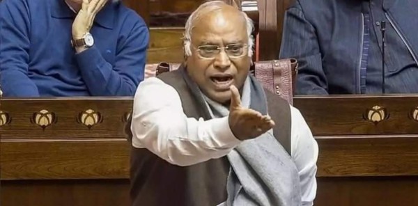 विपक्षी दलका नेता खर्गेले राज्यसभामा भने- कहाँ कहाँ ठोक्नु पर्छ हामी ठोक्दिन्छौँ