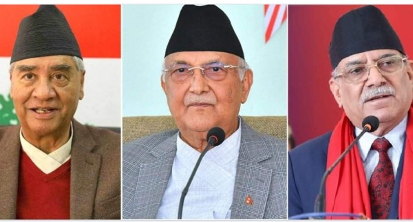 देउवा, ओली र प्रचण्डबिच छलफलको तयारी