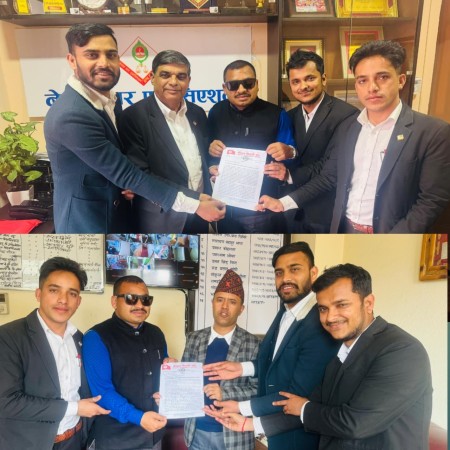 नेपाल विद्यार्थी संघद्वारा बार काउन्सिललाई ज्ञापनपत्र,६-६-महिनामा अधिवक्ता परीक्षा सञ्चालनको माग