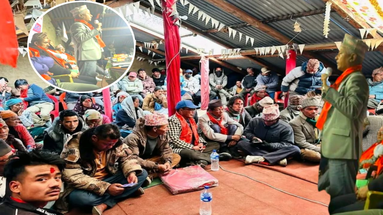 चिसोको समयमा पनि जनताको घर दैलोम ब्यस्त एमाले कर्णाली इन्चार्ज बोगटी।