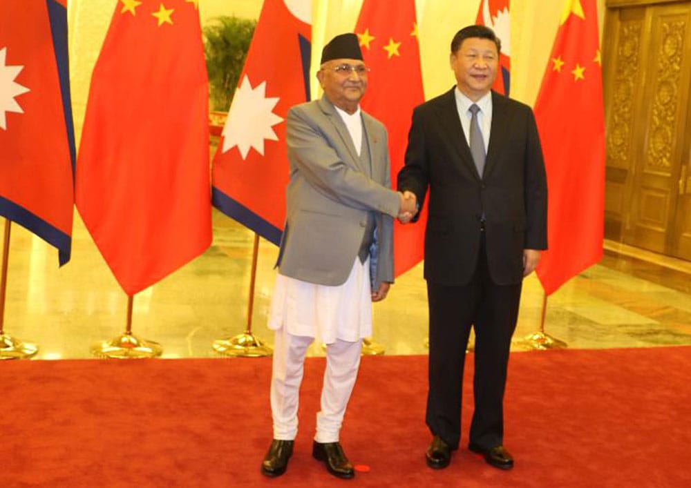 चिनियाँ नयाँ बर्षको उपलक्ष्यमा प्रधानमन्त्री ओलीद्वारा चिनियाँ राष्ट्रपति सीप्रति शुभकामना
