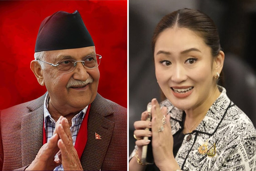 प्रधानमन्त्री ओली र थाइल्याण्डका प्रधानमन्त्रीबीच भेटवार्ता हुँदै,