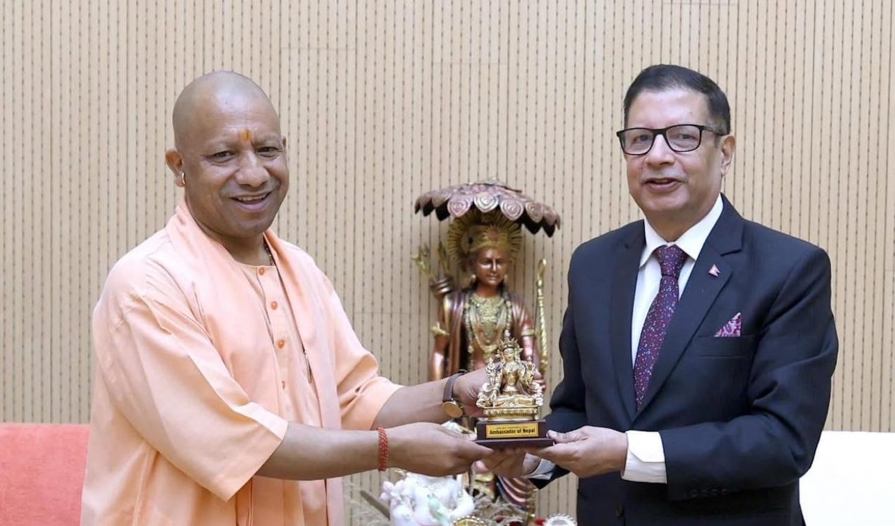 भारतका लागि नेपाली राजदूत शर्मा र योगी आदित्यनाथबीच भेटवार्ता, के भयो कुराकानी?
